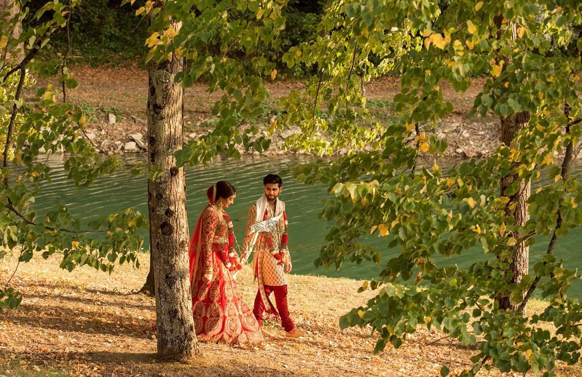 indian couple at their hindu wedding in italy - Gorgeous 3-day Indian Wedding celebrations in a Tuscan Villa