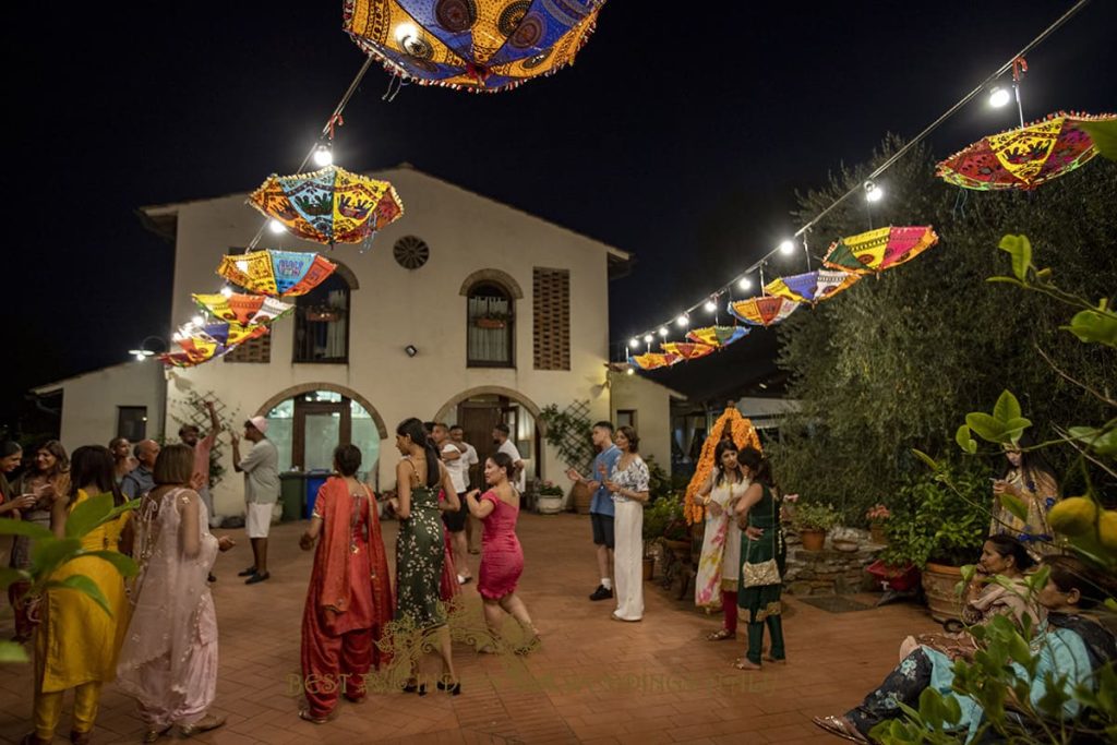 sangeet sikh wedding tuscany 1024x683 - Traditional Sikh pre-wedding events in Tuscan Villa