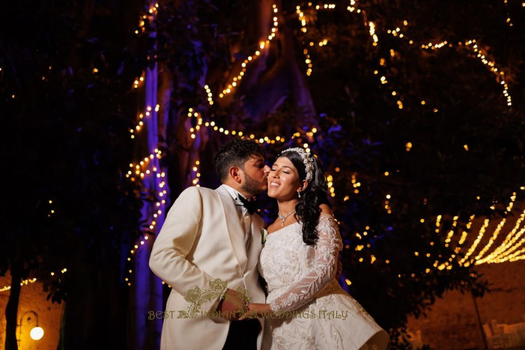 indian couple sicily 1024x683 - Luxury wedding in a seaside castle in Italy