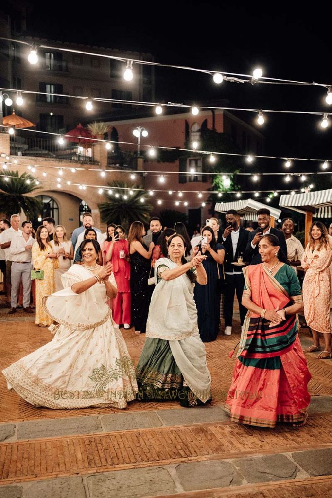 garba dance hindu pre wedding event tuscany 683x1024 - Gorgeous Hindu wedding celebrations in Tuscany