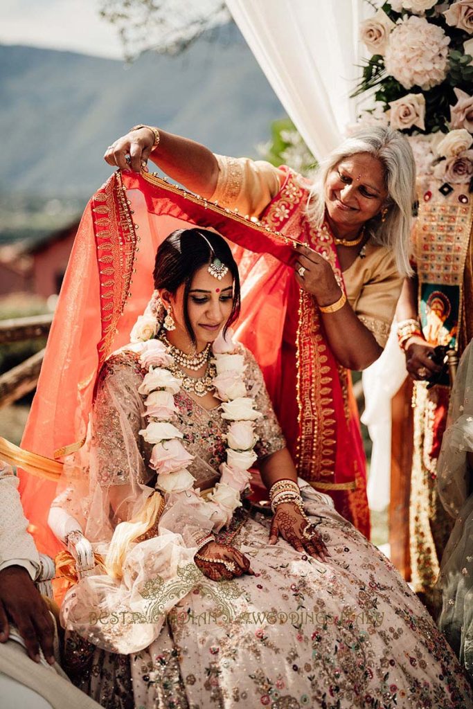 hindu bride wedding tuscany 683x1024 - Gorgeous Hindu wedding celebrations in Tuscany