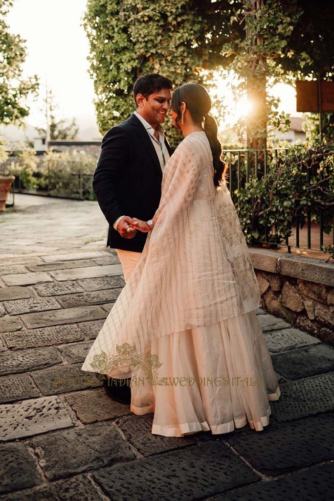 indian bride and groom italy 683x1024 - Gorgeous Hindu wedding celebrations in Tuscany