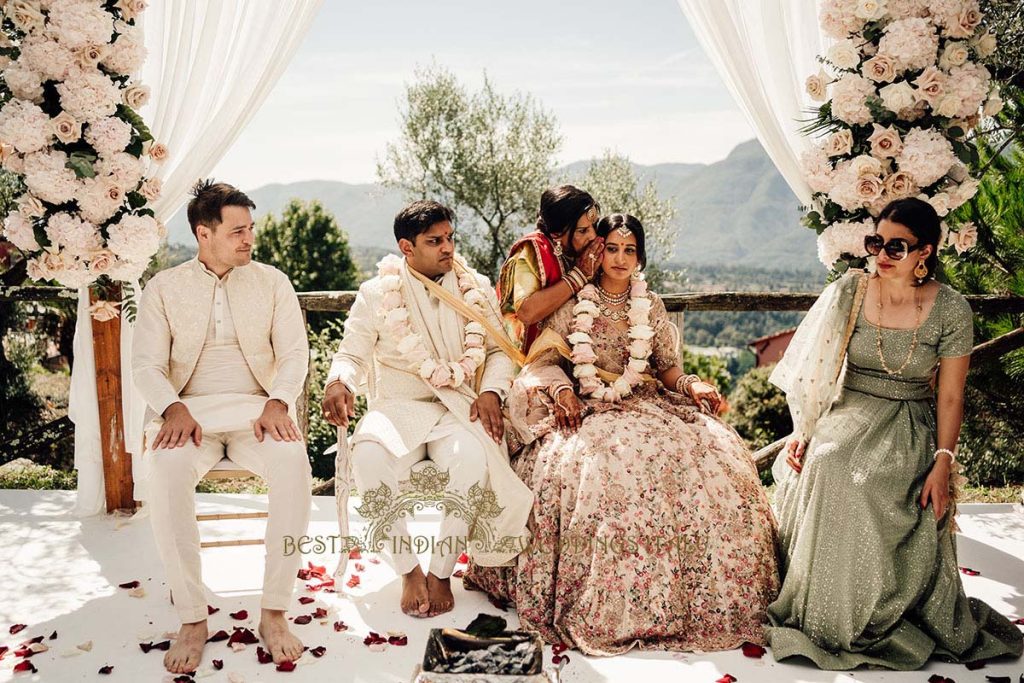 outdoor indian wedding ceremony tuscany 1024x683 - Gorgeous Hindu wedding celebrations in Tuscany