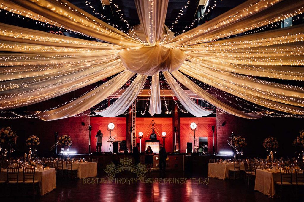 reception space transformation 1024x683 - Gorgeous Hindu wedding celebrations in Tuscany
