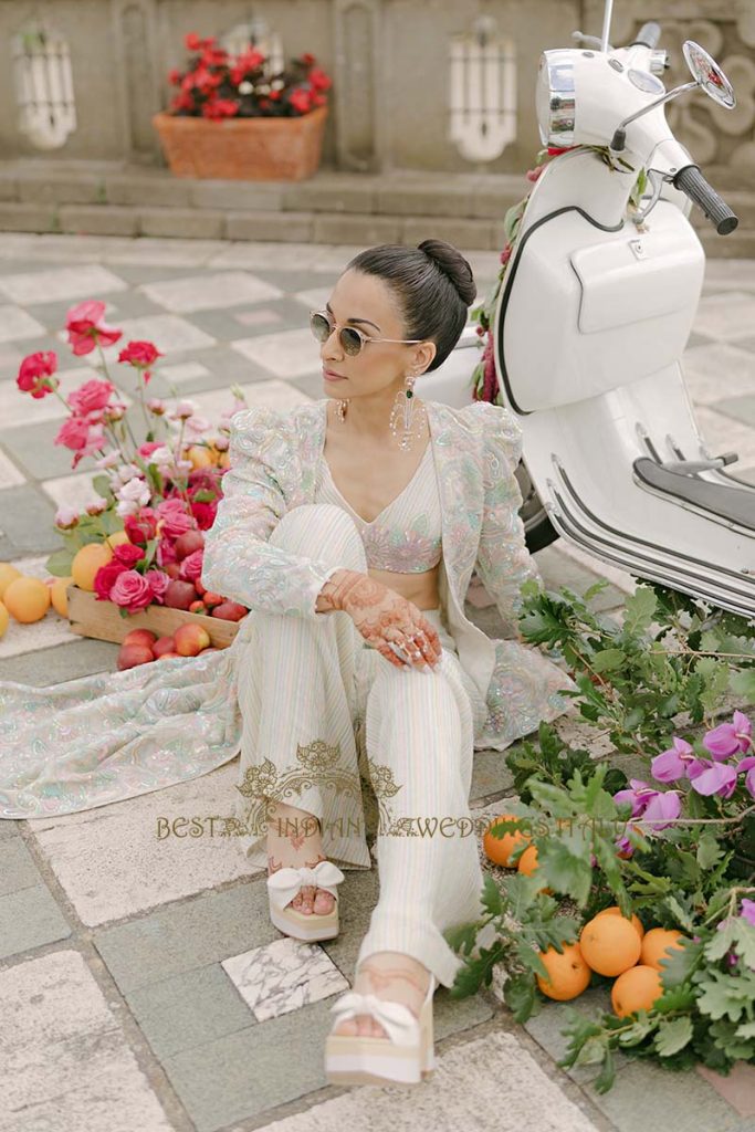 bridal pre wedding session in italy 683x1024 - Exclusive Sikh Pre-Wedding Celebrations in Rome: A Luxurious Multi-Venue Experience