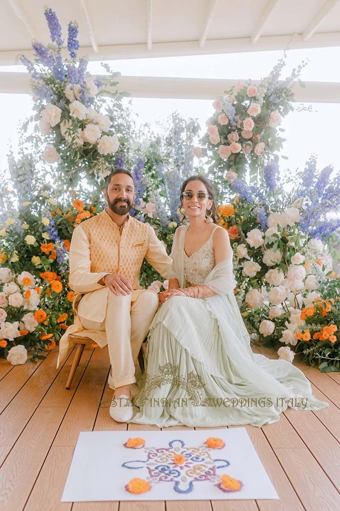 bride and groom mayian italy 683x1024 - Exclusive Sikh Pre-Wedding Celebrations in Rome: A Luxurious Multi-Venue Experience