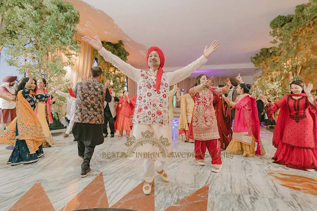 dancing power sikh wedding italy 1024x683 - Exclusive Sikh Pre-Wedding Celebrations in Rome: A Luxurious Multi-Venue Experience