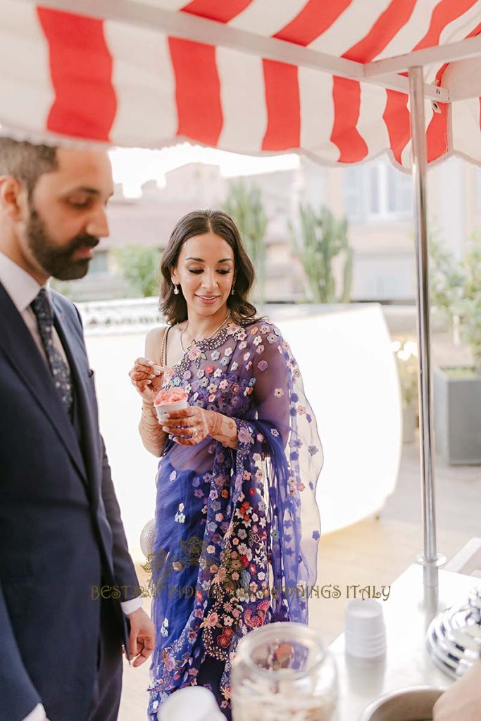 gelato cart welcome party italy 683x1024 - Exclusive Sikh Pre-Wedding Celebrations in Rome: A Luxurious Multi-Venue Experience
