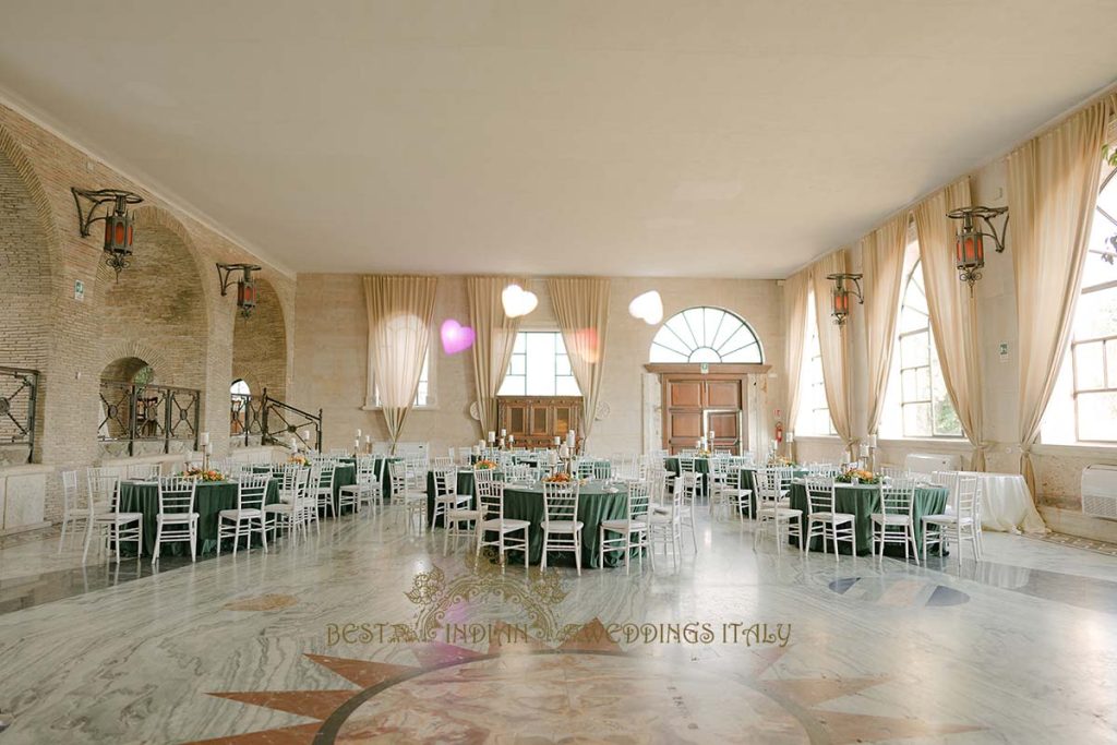 historical venue indian indoor party 1024x683 - Exclusive Sikh Pre-Wedding Celebrations in Rome: A Luxurious Multi-Venue Experience