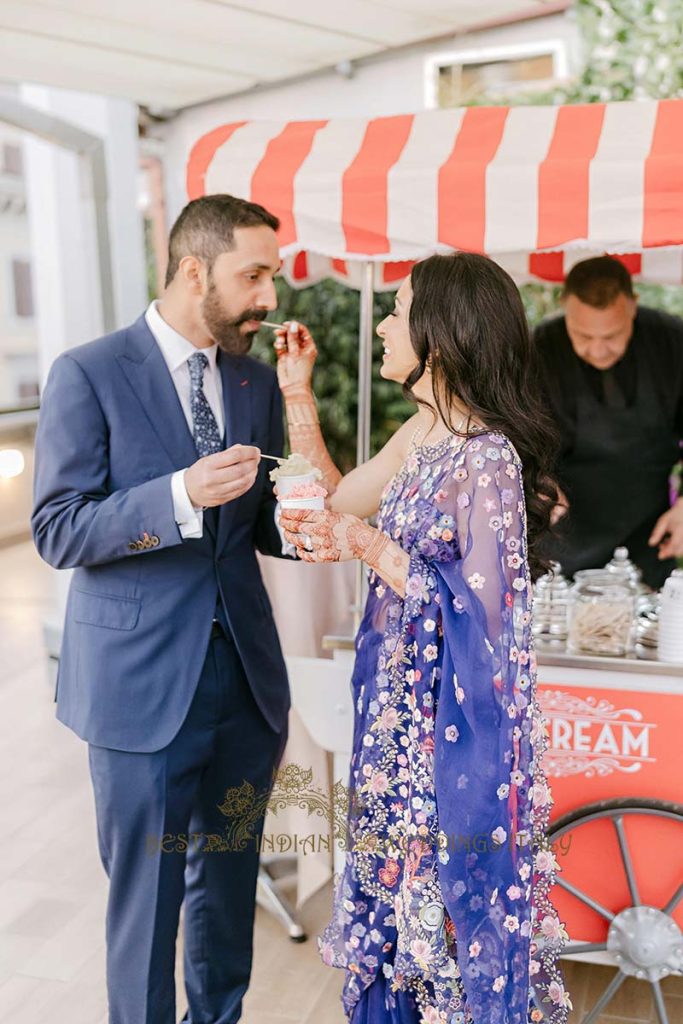 ice cream cart welcome event rome italy 683x1024 - Exclusive Sikh Pre-Wedding Celebrations in Rome: A Luxurious Multi-Venue Experience