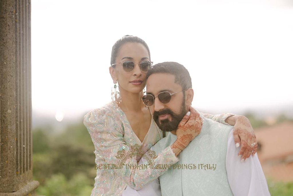 indian couple photo shoot mehendi italy 1024x683 - Exclusive Sikh Pre-Wedding Celebrations in Rome: A Luxurious Multi-Venue Experience