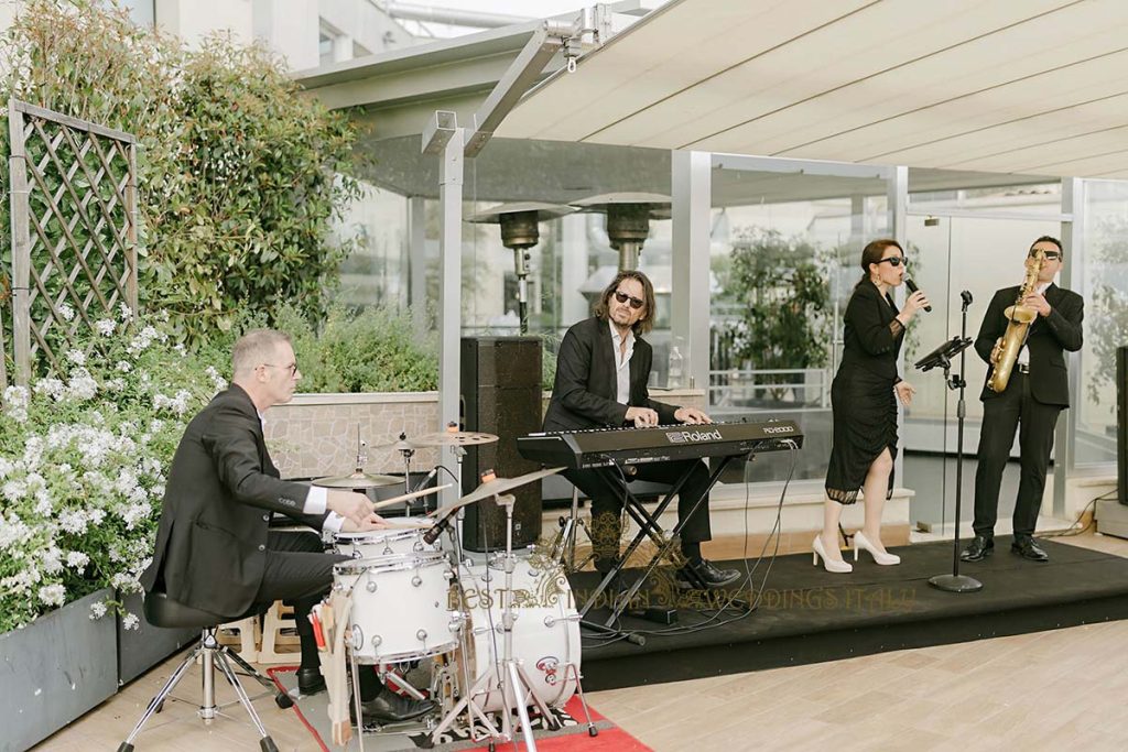 italian band welcome party music 1024x683 - Exclusive Sikh Pre-Wedding Celebrations in Rome: A Luxurious Multi-Venue Experience