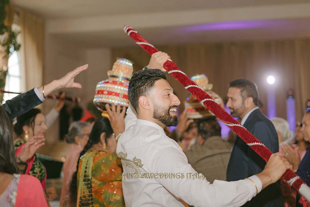 jaggo sticks rent italy 1024x683 - Exclusive Sikh Pre-Wedding Celebrations in Rome: A Luxurious Multi-Venue Experience