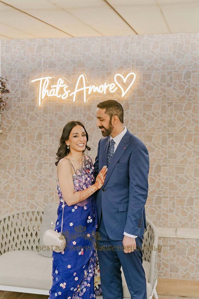 thats amore neon sign 683x1024 - Exclusive Sikh Pre-Wedding Celebrations in Rome: A Luxurious Multi-Venue Experience