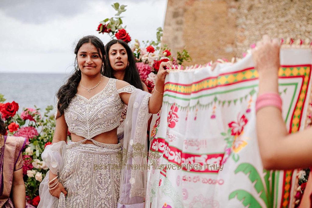 antarpat shouth indian wedding italy 1024x683 - A Cross-Cultural Fairytale in Sicily: A South-Indian Wedding Celebration Overlooking the Sea