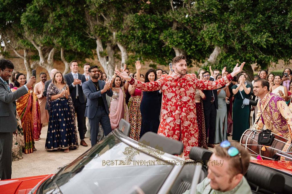 baraat telugu wedding sicily 1024x683 - A Cross-Cultural Fairytale in Sicily: A South-Indian Wedding Celebration Overlooking the Sea