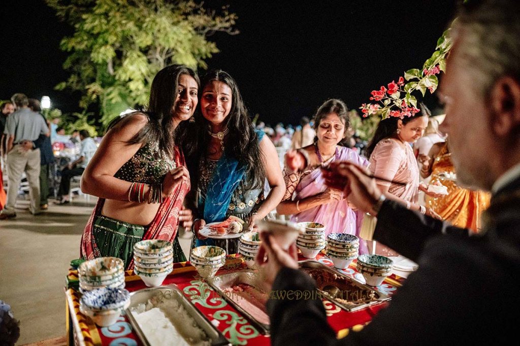 ice cream indian wedding italy 1024x682 - A Cross-Cultural Fairytale in Sicily: A South-Indian Wedding Celebration Overlooking the Sea