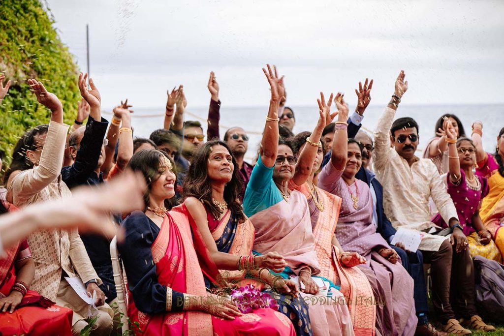 indian wedding ceremony 1024x683 - A Cross-Cultural Fairytale in Sicily: A South-Indian Wedding Celebration Overlooking the Sea