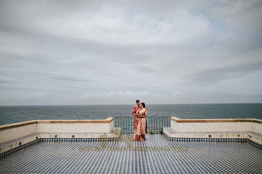 telugu couple photoshoot sicily 1024x682 - A Cross-Cultural Fairytale in Sicily: A South-Indian Wedding Celebration Overlooking the Sea