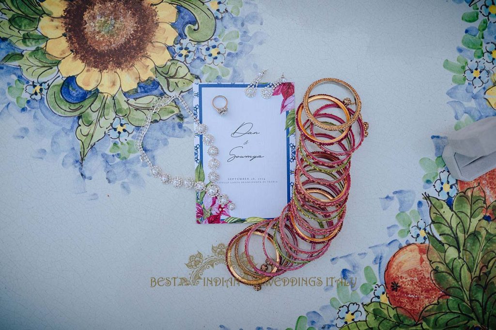 wedding stationery photo 1024x682 - A Cross-Cultural Fairytale in Sicily: A South-Indian Wedding Celebration Overlooking the Sea