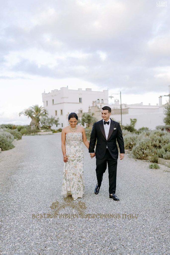 anita dongre bridal dress 683x1024 - Enchanting Indian Wedding in Puglia with A Unique Mandap Design