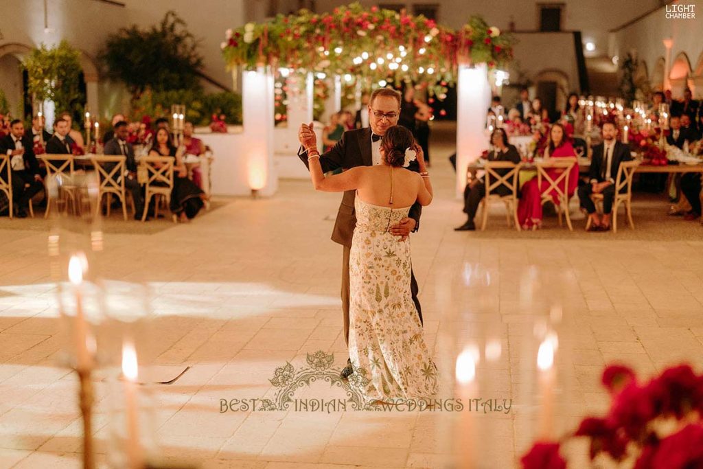 father daughter dance 1024x683 - Enchanting Indian Wedding in Puglia with A Unique Mandap Design