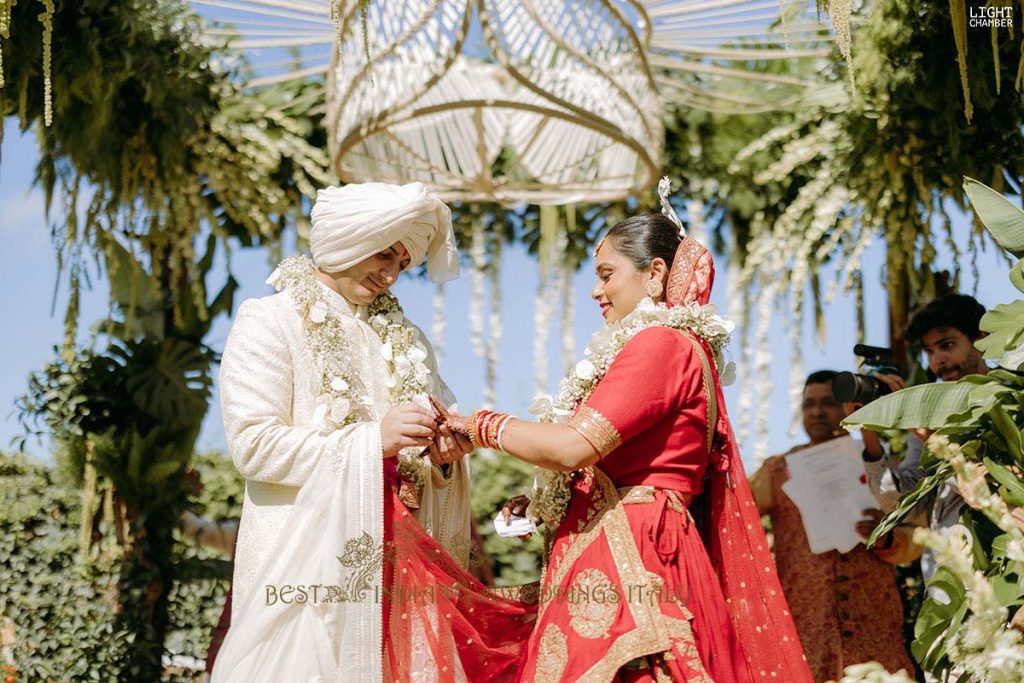indian couple getting married in puglia 1024x683 - Enchanting Indian Wedding in Puglia with A Unique Mandap Design