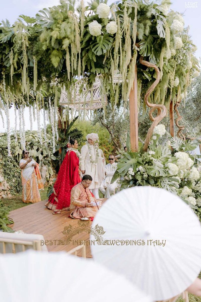 luxury wedding mandap italy 683x1024 - Enchanting Indian Wedding in Puglia with A Unique Mandap Design