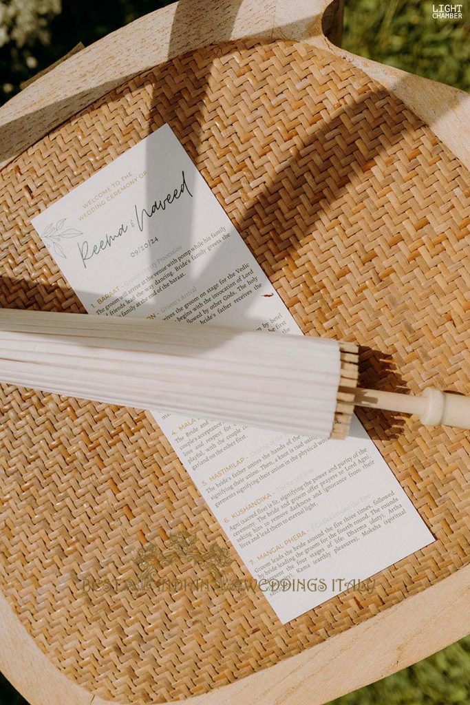 paper sun umbrella wedding italy 683x1024 - Enchanting Indian Wedding in Puglia with A Unique Mandap Design