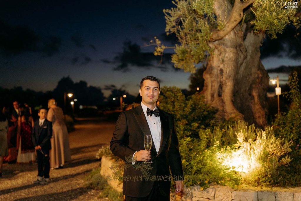 tuxedo groom attire italy 1024x683 - Enchanting Indian Wedding in Puglia with A Unique Mandap Design