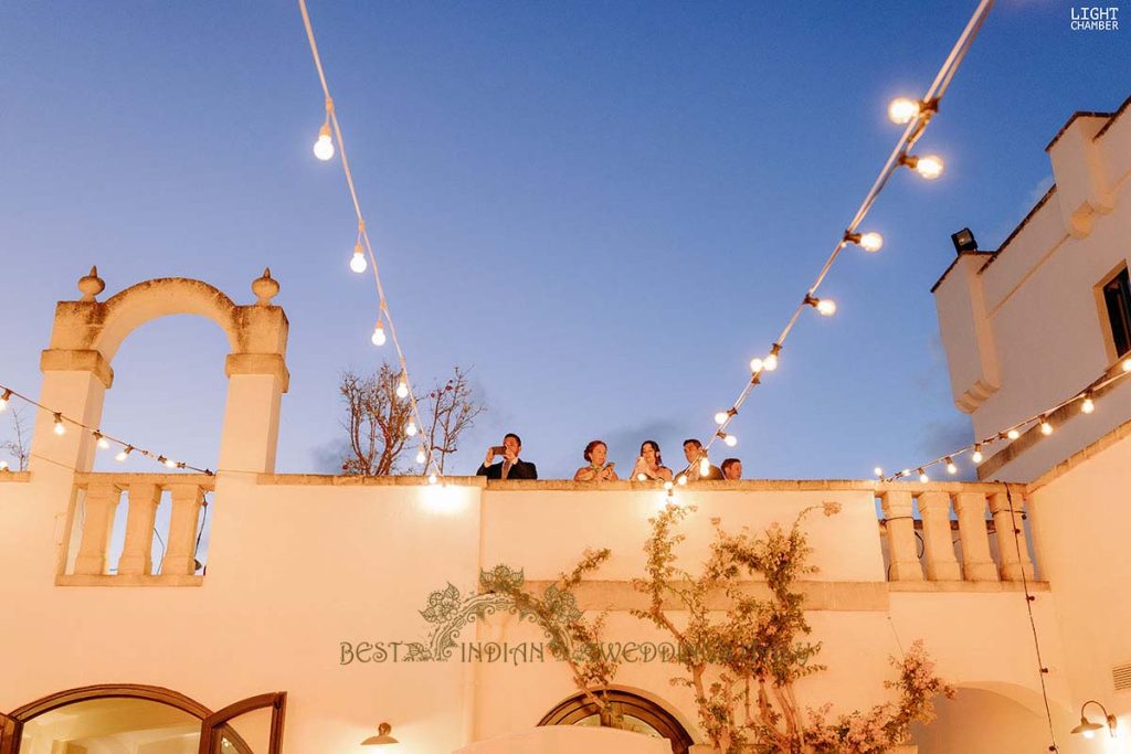 wedding lights reception puglia 1024x683 - Enchanting Indian Wedding in Puglia with A Unique Mandap Design