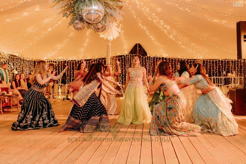 bridal solo sangeet puglia 1024x683 - Radiant Indian-Persian Wedding in Puglia: Iconic Venues and Cultural Fusion