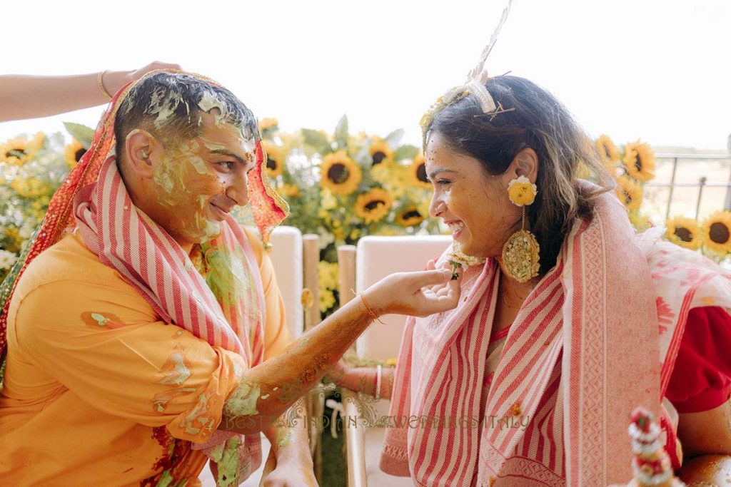 fun indian pre wedding rituals italy 1024x683 - Radiant Indian-Persian Wedding in Puglia: Iconic Venues and Cultural Fusion