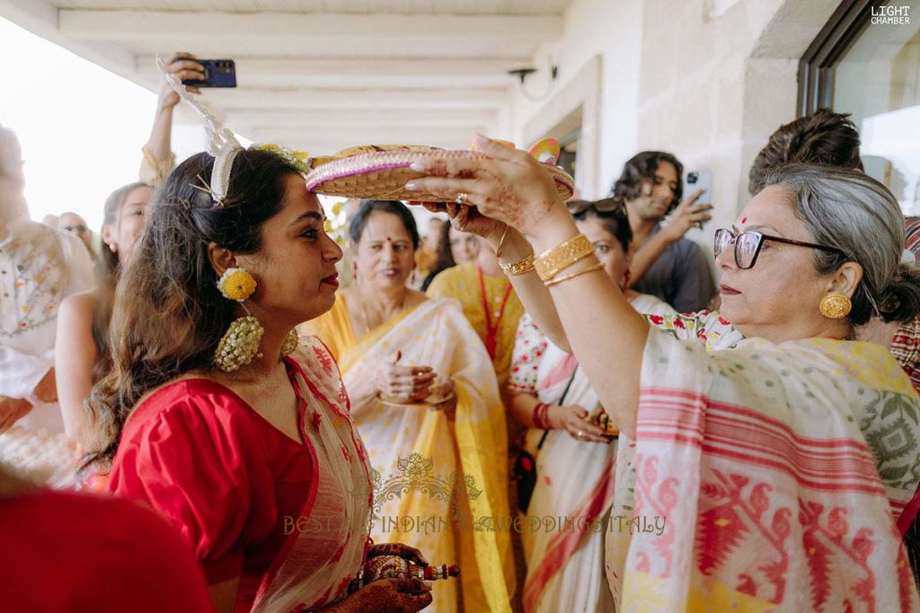 pithi indian wedding italy 1024x683 - Radiant Indian-Persian Wedding in Puglia: Iconic Venues and Cultural Fusion