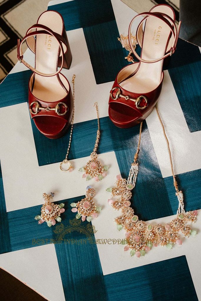 bride ceremony accessories 683x1024 - Intimate Micro Wedding on the Amalfi Coast: Pratiksha &amp; Amit's Fairy Tale