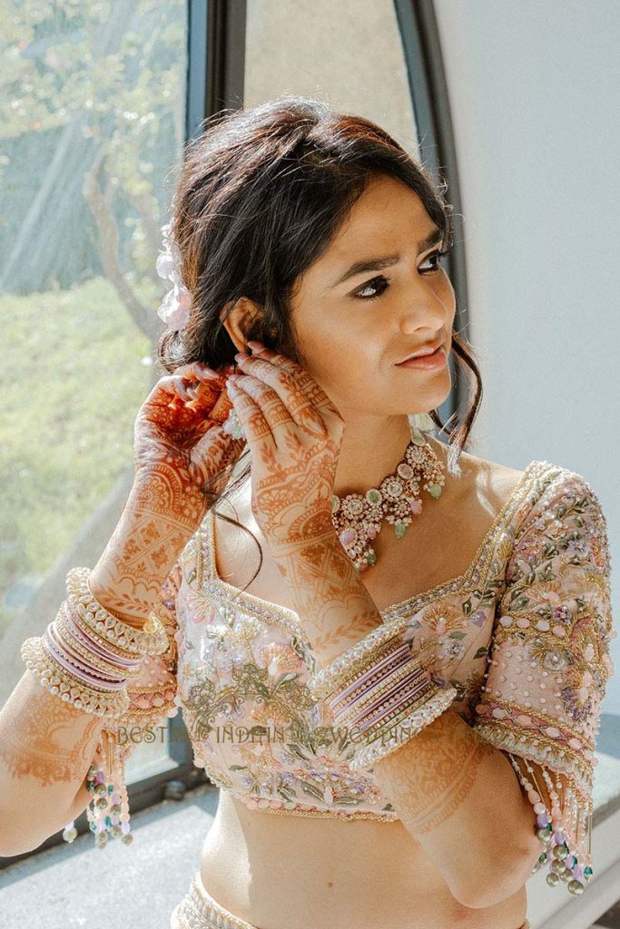 bride preparation 683x1024 - Intimate Micro Wedding on the Amalfi Coast: Pratiksha &amp; Amit's Fairy Tale