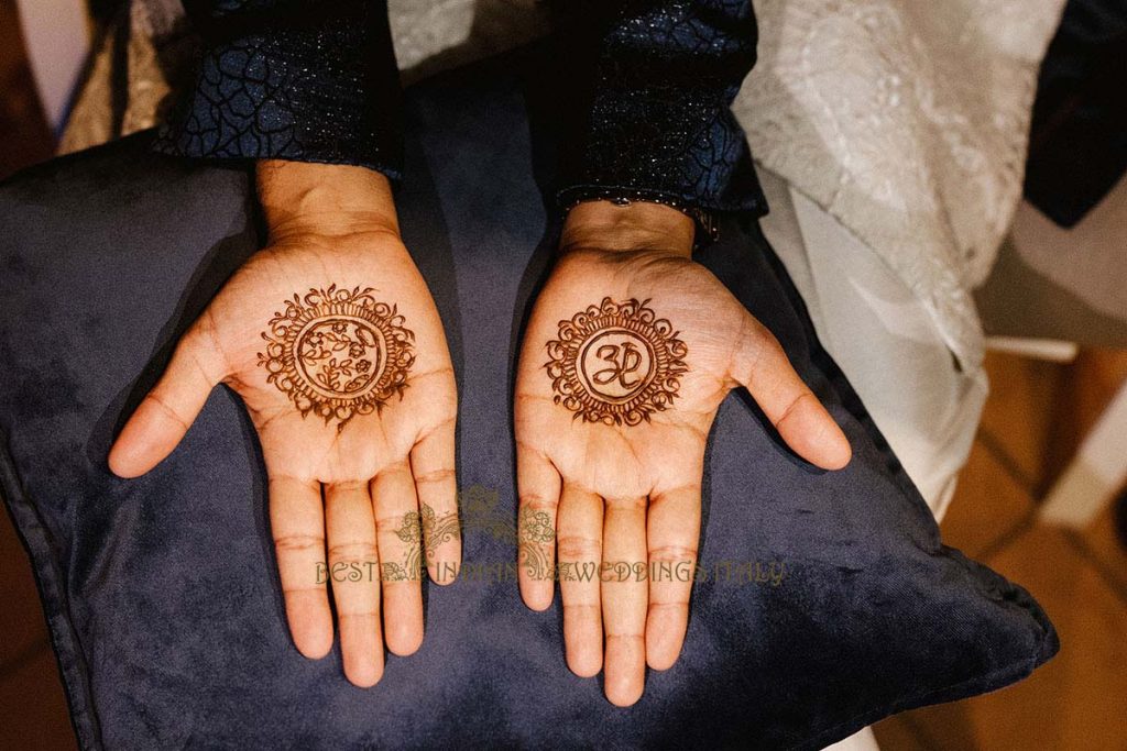 closeup henna groom 1024x683 - Intimate Micro Wedding on the Amalfi Coast: Pratiksha &amp; Amit's Fairy Tale