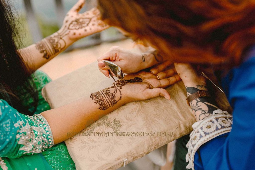 henna design indian wedding 1024x683 - Intimate Micro Wedding on the Amalfi Coast: Pratiksha &amp; Amit's Fairy Tale
