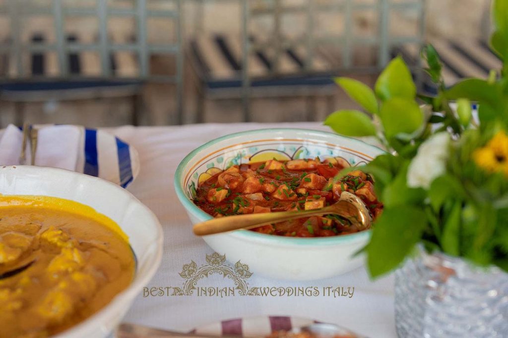 home made indian food italy 1024x683 - Intimate Micro Wedding on the Amalfi Coast: Pratiksha &amp; Amit's Fairy Tale