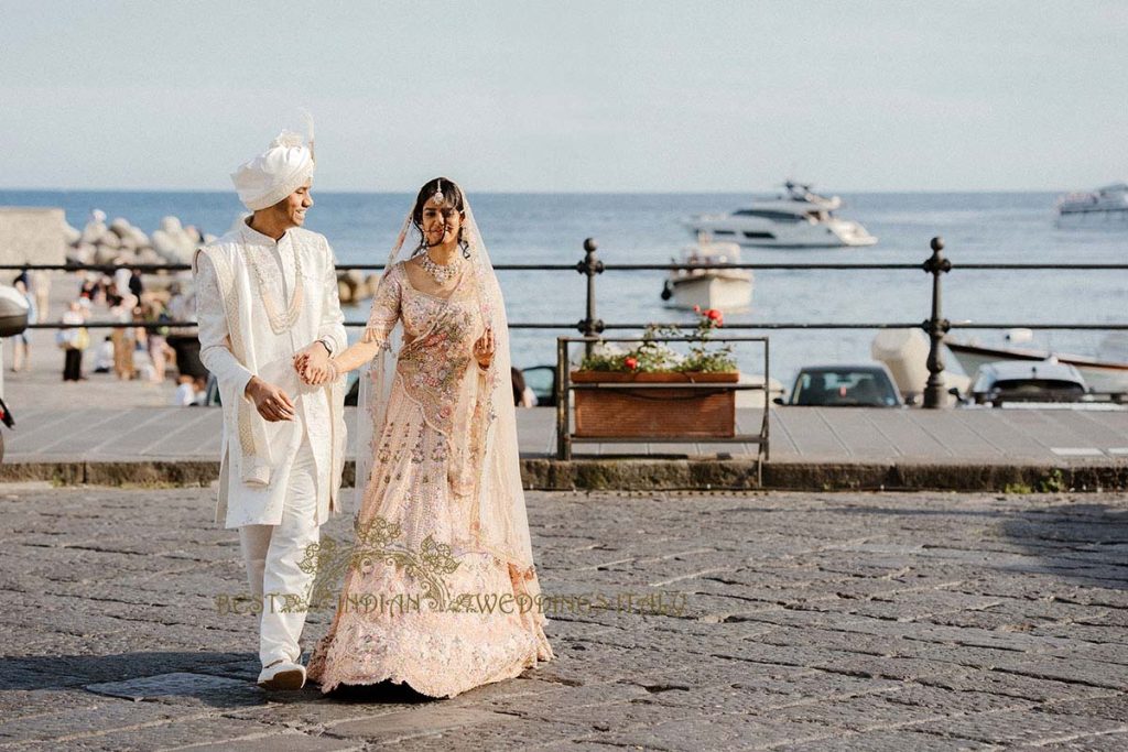 indian couple photoshoot amalfi 1024x683 - Intimate Micro Wedding on the Amalfi Coast: Pratiksha &amp; Amit's Fairy Tale