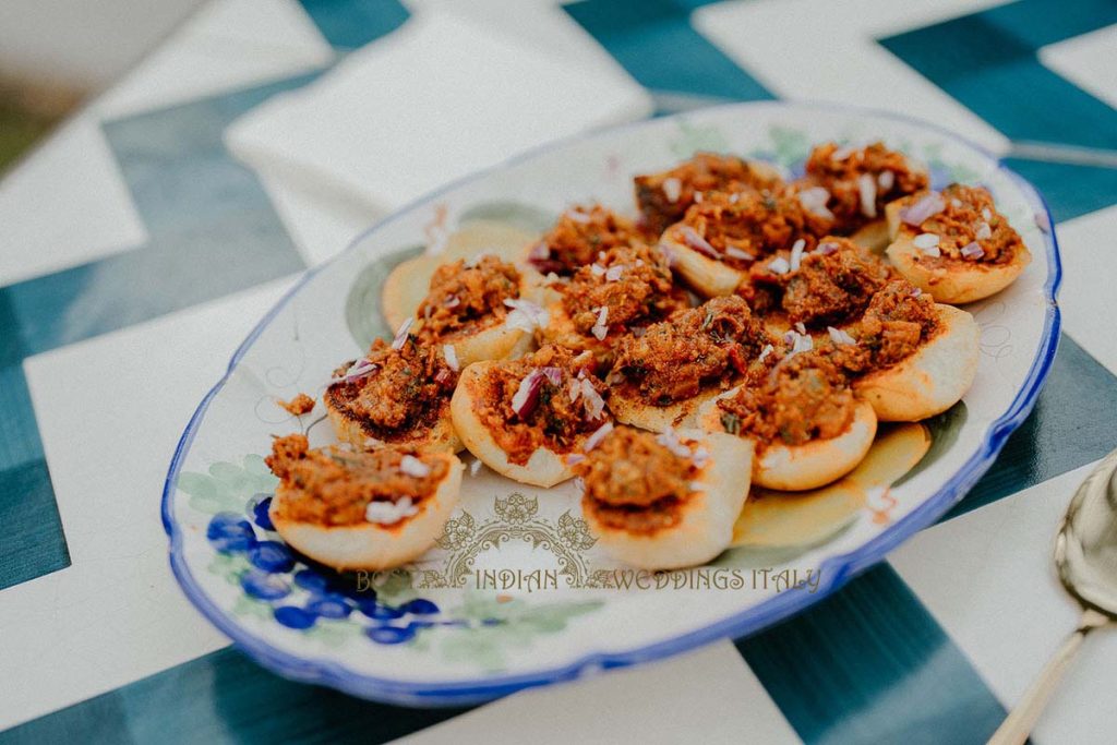 indian food 1024x683 - Intimate Micro Wedding on the Amalfi Coast: Pratiksha &amp; Amit's Fairy Tale